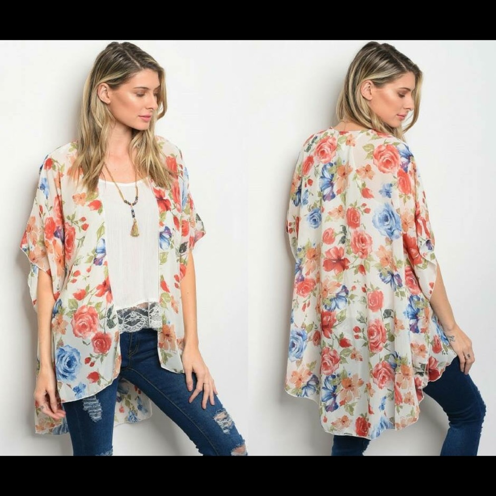 Floral Sheer Kimono